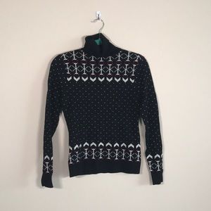 LL Bean Fair Isle Turtleneck Sweater